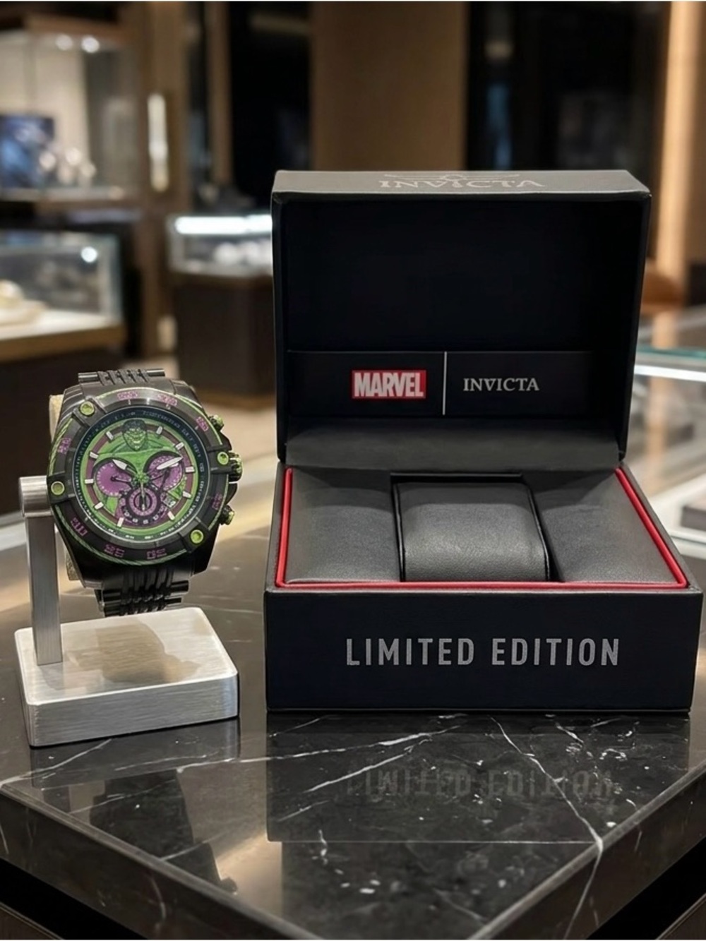 Invicta Men's Watch in Green and Purple Limited Edition